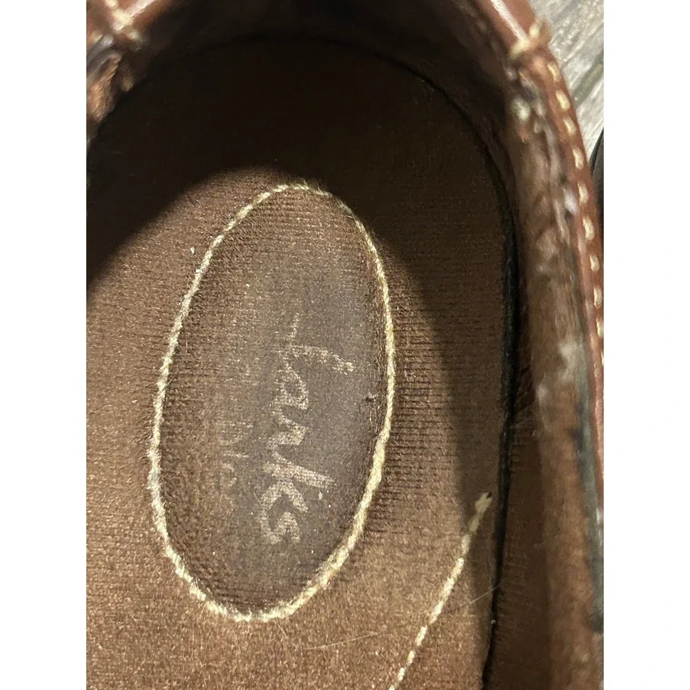 Clarks Bendables Brown Leather Slip On Loafers Shoes Womens 8M 62922 - Picture 7 of 7